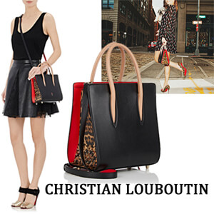 新作 クリスチャン ルブタンスーパーコピー Louboutin Paloma Small Spiked トートバッグ 1165024BK2O