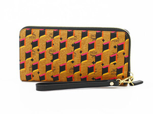 エムシーエム スーパーコピー【MCM】財布 長財布 MYL5SVC31 CO001 DIAMOND PRINTラウンド長財布 レディース ブラウン/ブラック