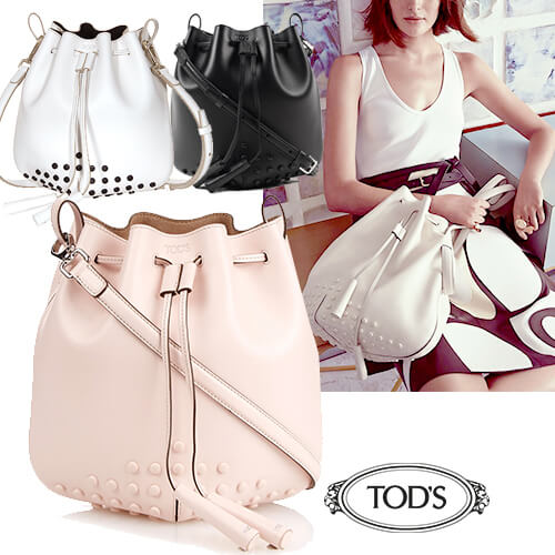 2017-17FW 大人気トッズ バッグスーパーコピー ★TODS 16SSサッチェロバケットバッグ XBWAMRJ0200TOPM009