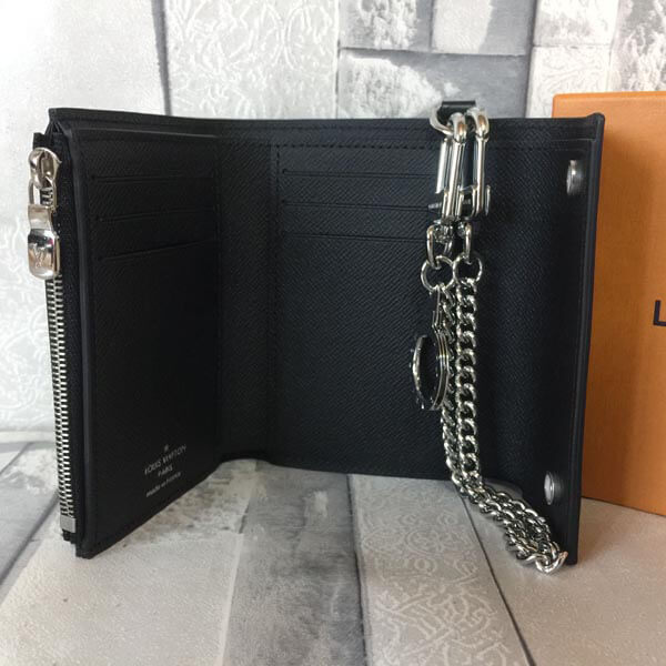 大人気★ ルイヴィトンスーパーコピー シュプリームM67711 CH.CP WALLET チェーンウォレット 三つ折り財布
