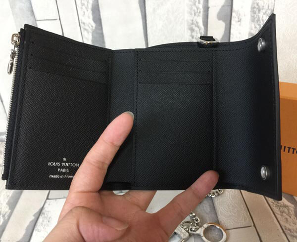 大人気★ ルイヴィトンスーパーコピー シュプリームM67711 CH.CP WALLET チェーンウォレット 三つ折り財布