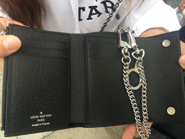 大人気★ ルイヴィトンスーパーコピー シュプリームM67711 CH.CP WALLET チェーンウォレット 三つ折り財布