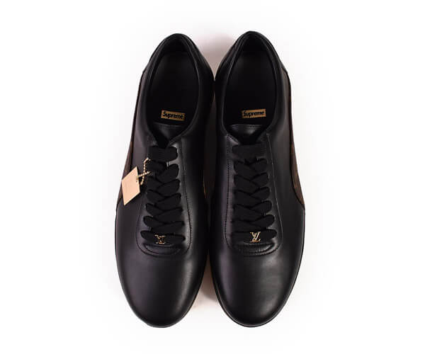 17AW × シュプリームSPORT sneakerスポーツシューズ 9 1/2 ブラック モノグラム スニーカー モノグラムルイヴィトンスーパーコピー×シュプリーム