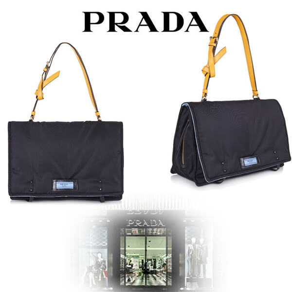 PRADAプラダスーパーコピー ★ ショルダーバッグ ブラック フラップタイプ
