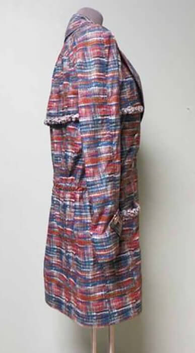 シャネル★シャネルコピー★素敵!Tweed Print 4Pocket Trench Coat