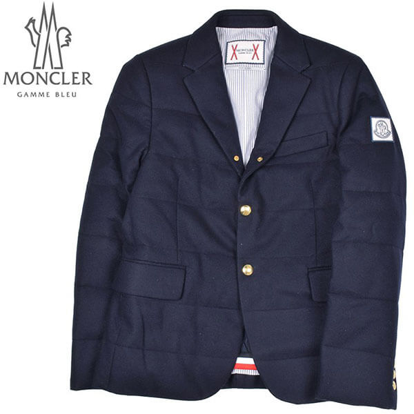 2017-2018AW MONCLER GAMME BLEU モンクレール ガムブルー メンズ ネイビーダウンブレザー ジャケット テーラード 2017-2018AW 3000300