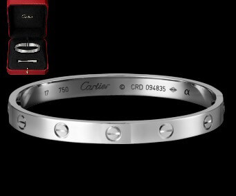 注目度抜群!カルティエ LOVE ブレスレット ホワイトゴールド スーパーコピー 関税込み B6035417