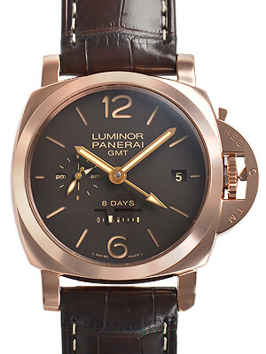 PAM00576 ルミノールマリーナ1950 8デイズ GMT オロロッソ パネライ