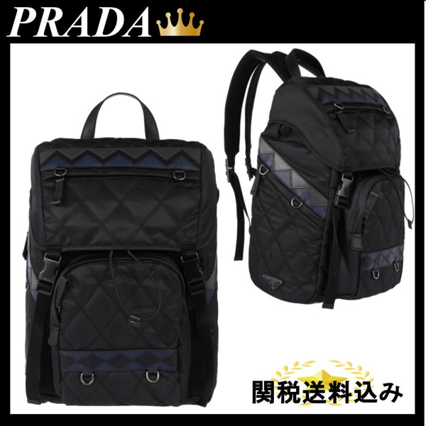 PRADA★マトラッセ ナイロン&サフィアーノ バックパック 2VZ135 OIP2BE6F0JQR