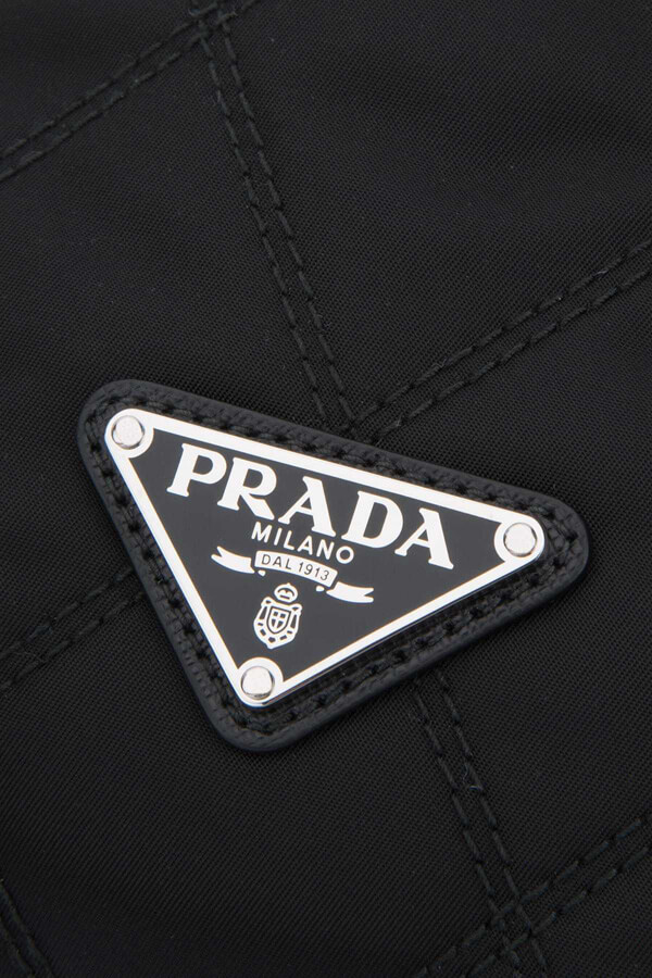 PRADA リュック ファブリック&ファー バックパック 1BZ016V0PI2BL9