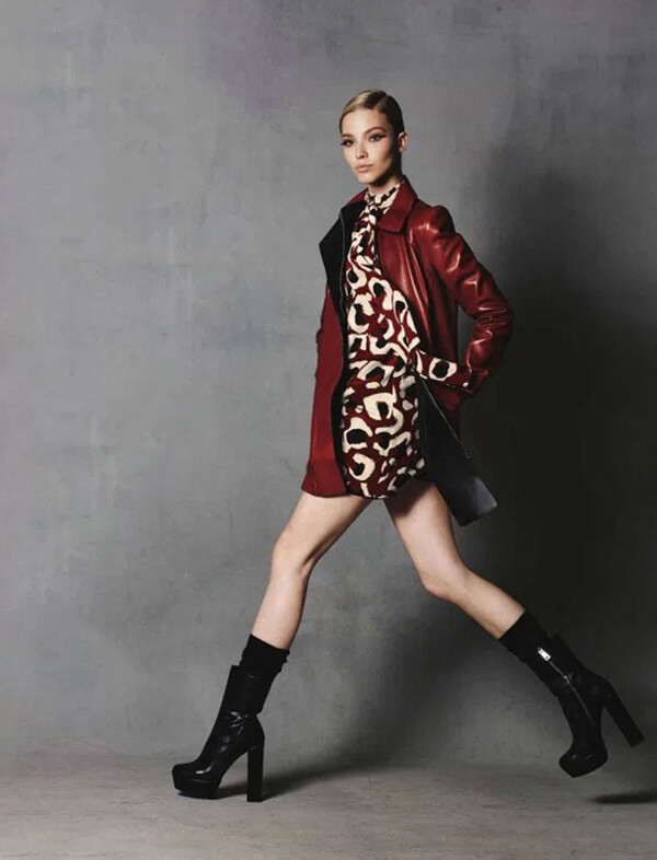 2017新作大人気グッチ★グッチスーパーコピー ★素敵！グッチ LEOPARD PRINT SILK DRESS