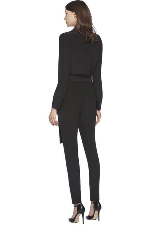 グッチ★2017新作大人気グッチスーパーコピー★素敵!Black Silk Crepe De Chine Jumpsuit