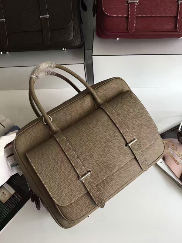 エルメス コピー サック ド ヴォヤージュ スティーブ 45 GRAY パラジウム金具 L刻印 OA709655