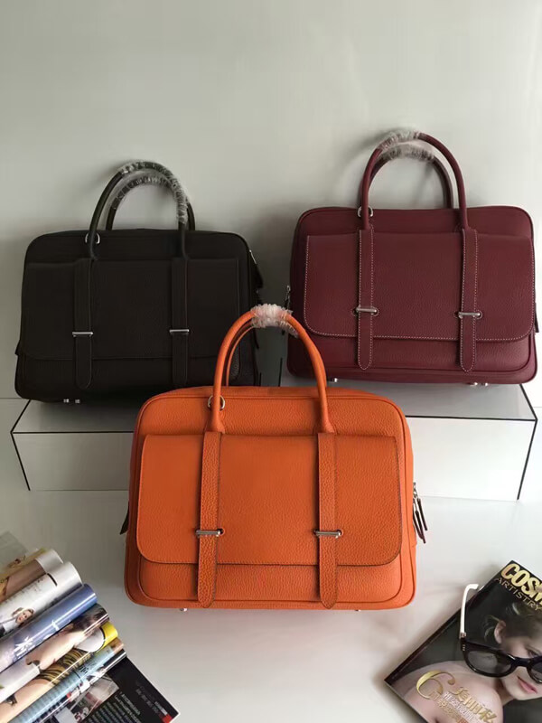 エルメス コピー サック ド ヴォヤージュ スティーブ 45 ORANGE パラジウム金具 L刻印 OA709654