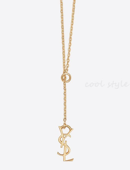 注目商品♡新作入荷♡サンローランコピー ロゴトップ ゴールドトーン ネックレス