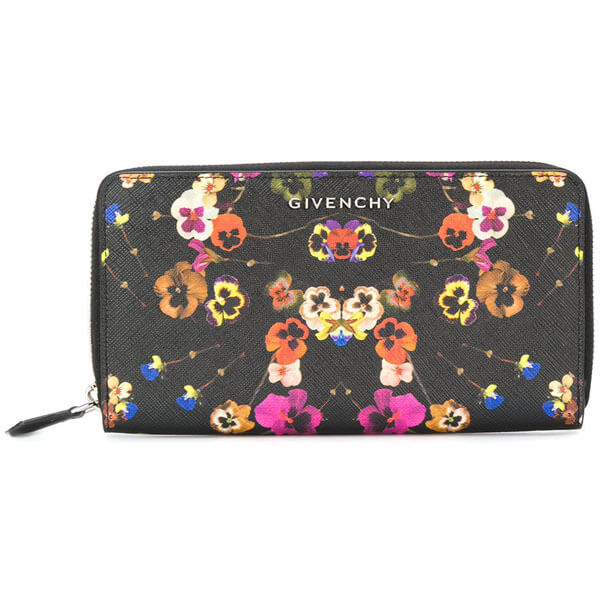 GIVENCHYジバンシィ 長財布★プレゼントに★パンジーフラワーウォレット 花柄