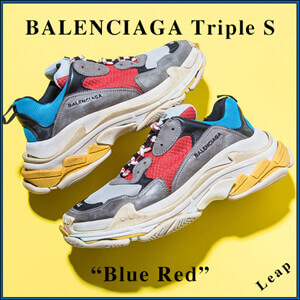 入手困難品!【バレンシアガ】2019AW バレンシアガスーパーコピー 激レア Triple S ブルー レッド