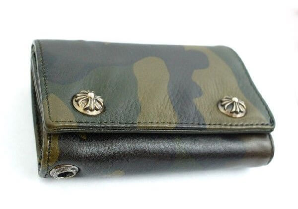 クロムハーツ CHクロス パッチ付 3フォールド ウォレット カモ Chromehearts49