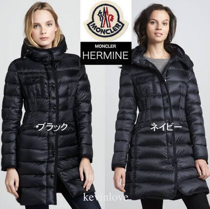 今年も人気!18/19モンクレール HERMINEエルミンヌ Black & Navy レディース
