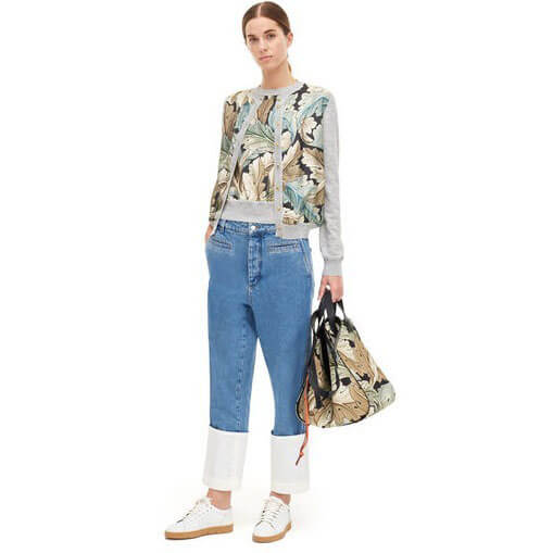 ロエベ William Morris ウール&シルクカーディガン カーディガン