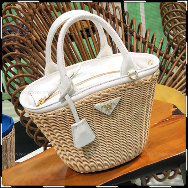 限定希少 PRADA プラダ 可愛すぎ!カラフルかごバッグ 偽物3色 1BG172