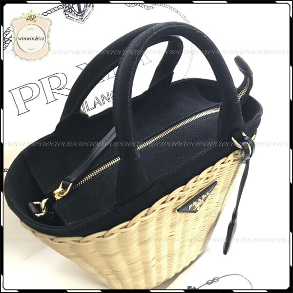 限定希少 PRADA プラダ 可愛すぎ!カラフルかごバッグ 偽物3色 1BG172