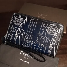 両面ダブルスタンプ希少品◆限定シルバー ベルルッティ TALI