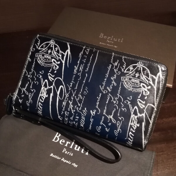 両面ダブルスタンプ希少品◆限定シルバー ベルルッティ TALI