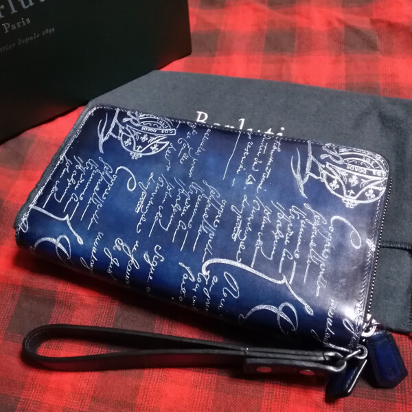 両面ダブルスタンプ希少品◆限定シルバー ベルルッティ TALI