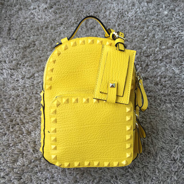 18新作 ヴァレンティノ ヴァレンティノスーパーコピーヴァレンティノ(バレンチノ)バックパック YELLOW