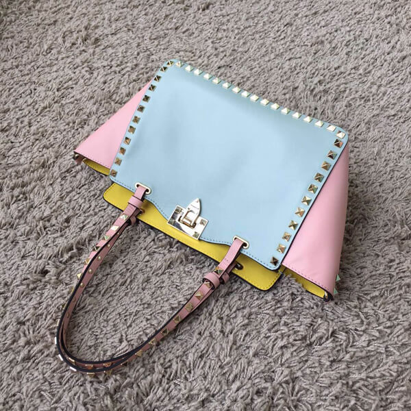 2018SS ☆ヴァレンティノ ヴァレンティノスーパーコピー ヴァレンティノ☆ ROCKSTUD2WAYトート M/WATERCOLOR
