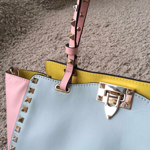 2018SS ☆ヴァレンティノ ヴァレンティノスーパーコピー ヴァレンティノ☆ ROCKSTUD2WAYトート M/WATERCOLOR