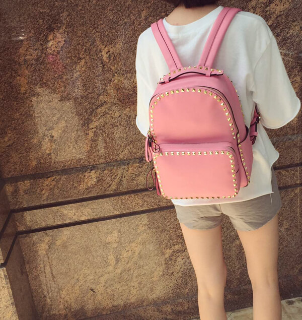 2018AW ヴァレンティノ ヴァレンティノスーパーコピー バックパック 大 Pink!