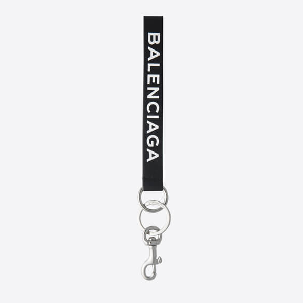 2018新作人気 バレンシアガスーパーコピー バレンシアガ / EVERYDAY LOGO KEYRING ブラック 518421DLQ4N1000