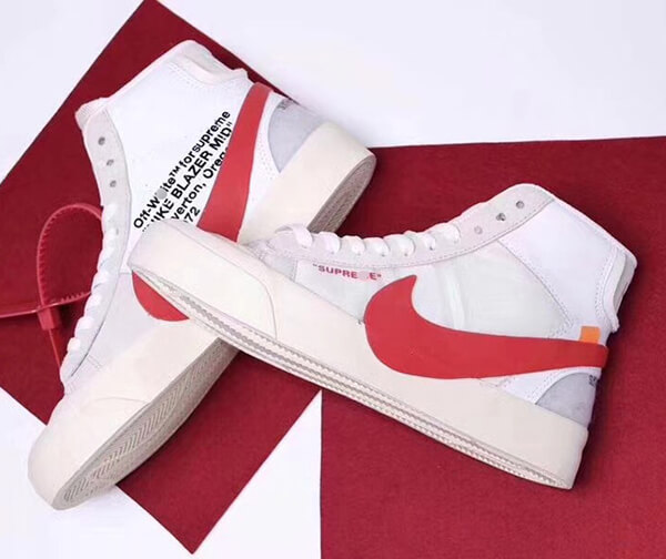 商品名 【シュプリーム S*PREME】シュプリーム x OFF-White x ナイキ Blazer Mid AA3832-006 スニーカー ash1770