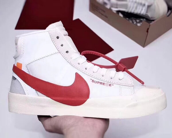 商品名 【シュプリーム S*PREME】シュプリーム x OFF-White x ナイキ Blazer Mid AA3832-006 スニーカー ash1770