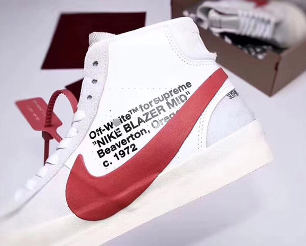 商品名 【シュプリーム S*PREME】シュプリーム x OFF-White x ナイキ Blazer Mid AA3832-006 スニーカー ash1770