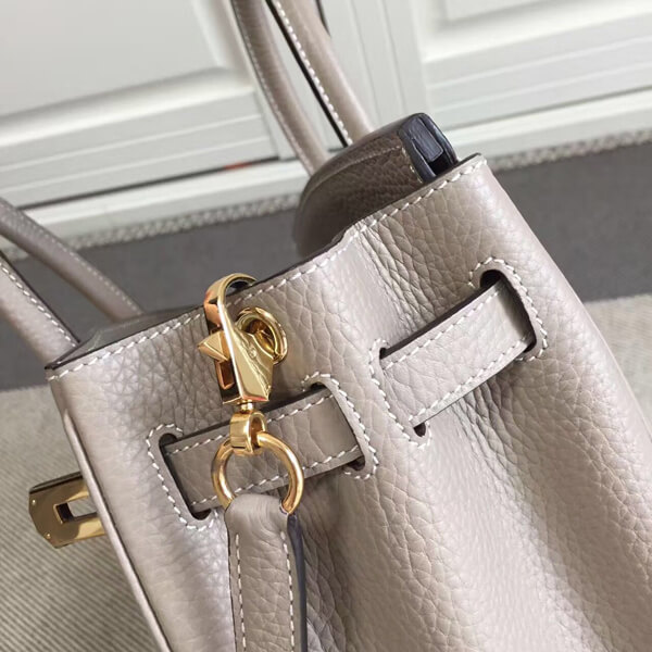 エルメスバーキン コピー 30 エルメス ハンドバッグ 塗鴉 Gray ゴールド金具 トゴ Q刻印