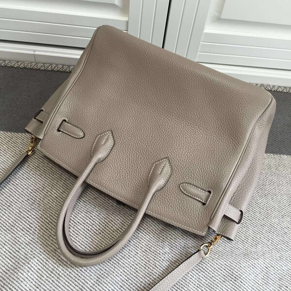 エルメスバーキン コピー 30 エルメス ハンドバッグ 塗鴉 Gray ゴールド金具 トゴ Q刻印