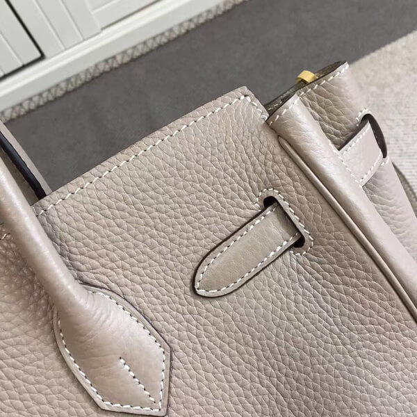 エルメスバーキン コピー 30 エルメス ハンドバッグ 塗鴉 Gray ゴールド金具 トゴ Q刻印