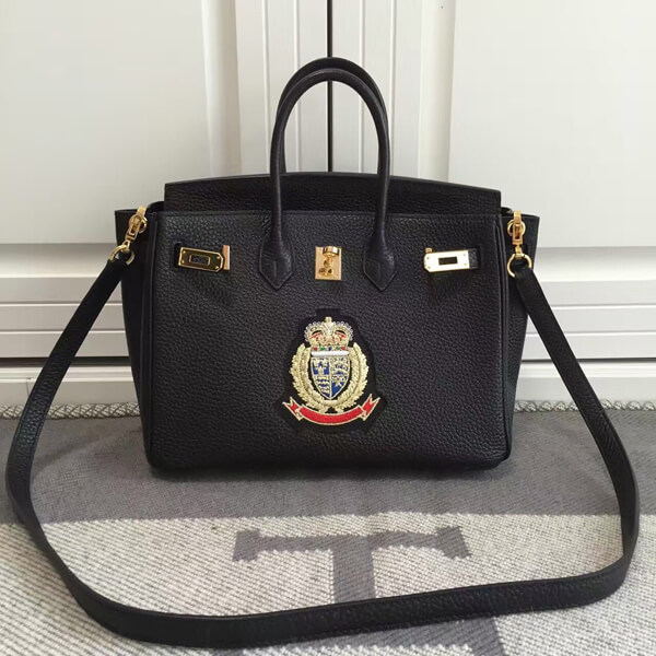 エルメスバーキン コピー 25 ハンドバッグ 塗鴉 Black ゴールド金具 トゴ Ｑ刻印 hermes81