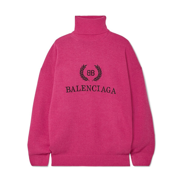 バレンシアガ★AW18/19★ウール&カシミヤ タートルネックセーター 偽物