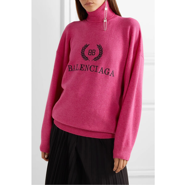 バレンシアガ★AW18/19★ウール&カシミヤ タートルネックセーター 偽物