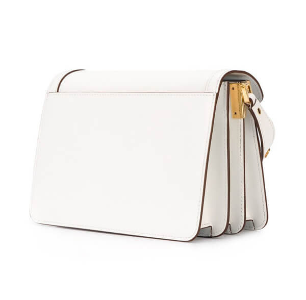 2018SS 滝沢さん愛用【Marni】マルニ バッグコピー★TRUNK bag in Saffiano★バッグ SBMPN09U02LV52000W04 Limestone