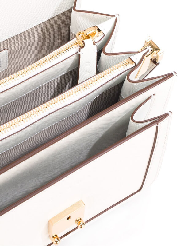2018SS 滝沢さん愛用【Marni】マルニ バッグコピー★TRUNK bag in Saffiano★バッグ SBMPN09U02LV52000W04 Limestone