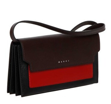 2018新作 MARNI★SAFFIANOトマルニ バッグコピー ランクポシェット★レッド