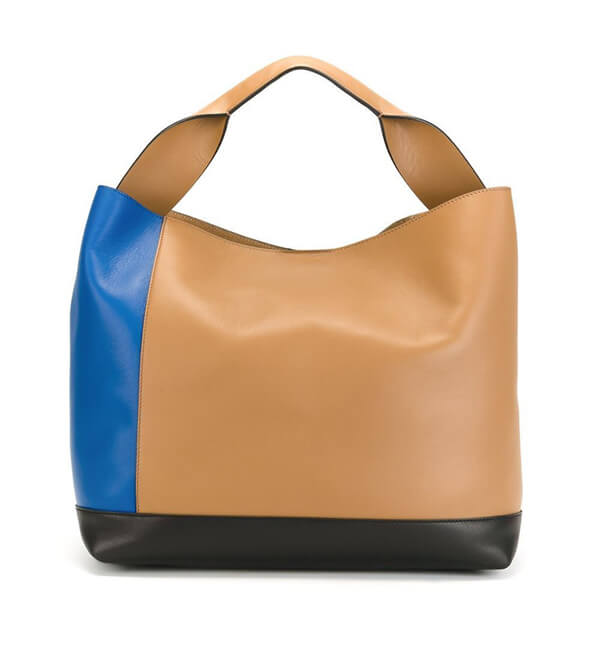 2018SS☆MARNI☆Pod マルニコピー カラーブロックトートバッグ ブルー&ヌード