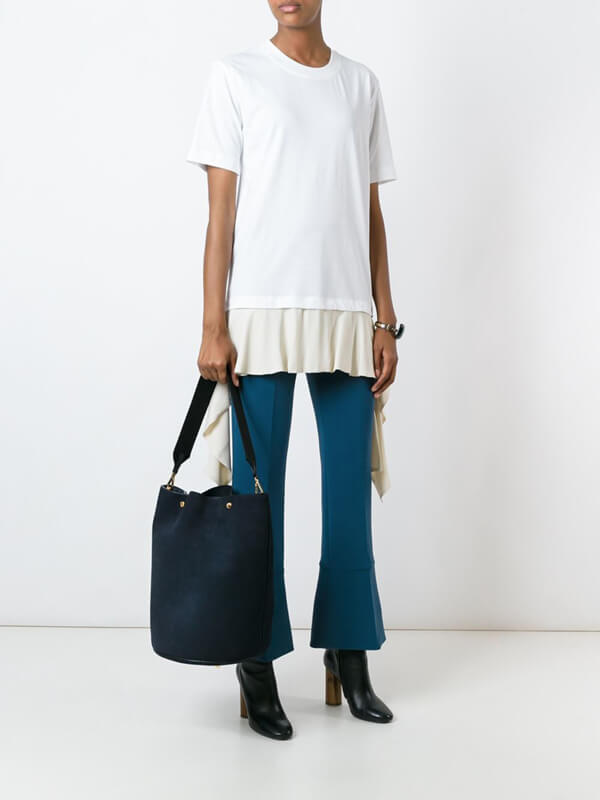2018人気新作 MARNI(マルニコピー)★バックル トートバッグL ブルー
