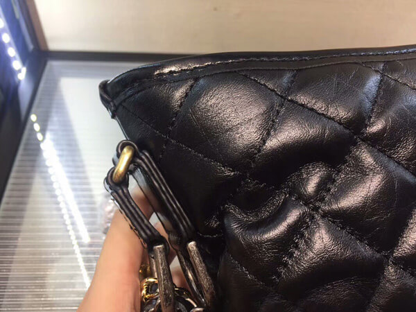 18SS★シャネルスーパーコピー★ガブリエル ゴート&MIX金具 ホーボーバッグ/黒 A93824 Y33241
