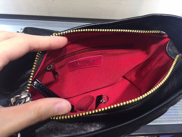 18SS★シャネルスーパーコピー★ガブリエル ゴート&MIX金具 ホーボーバッグ/黒 A93824 Y33241